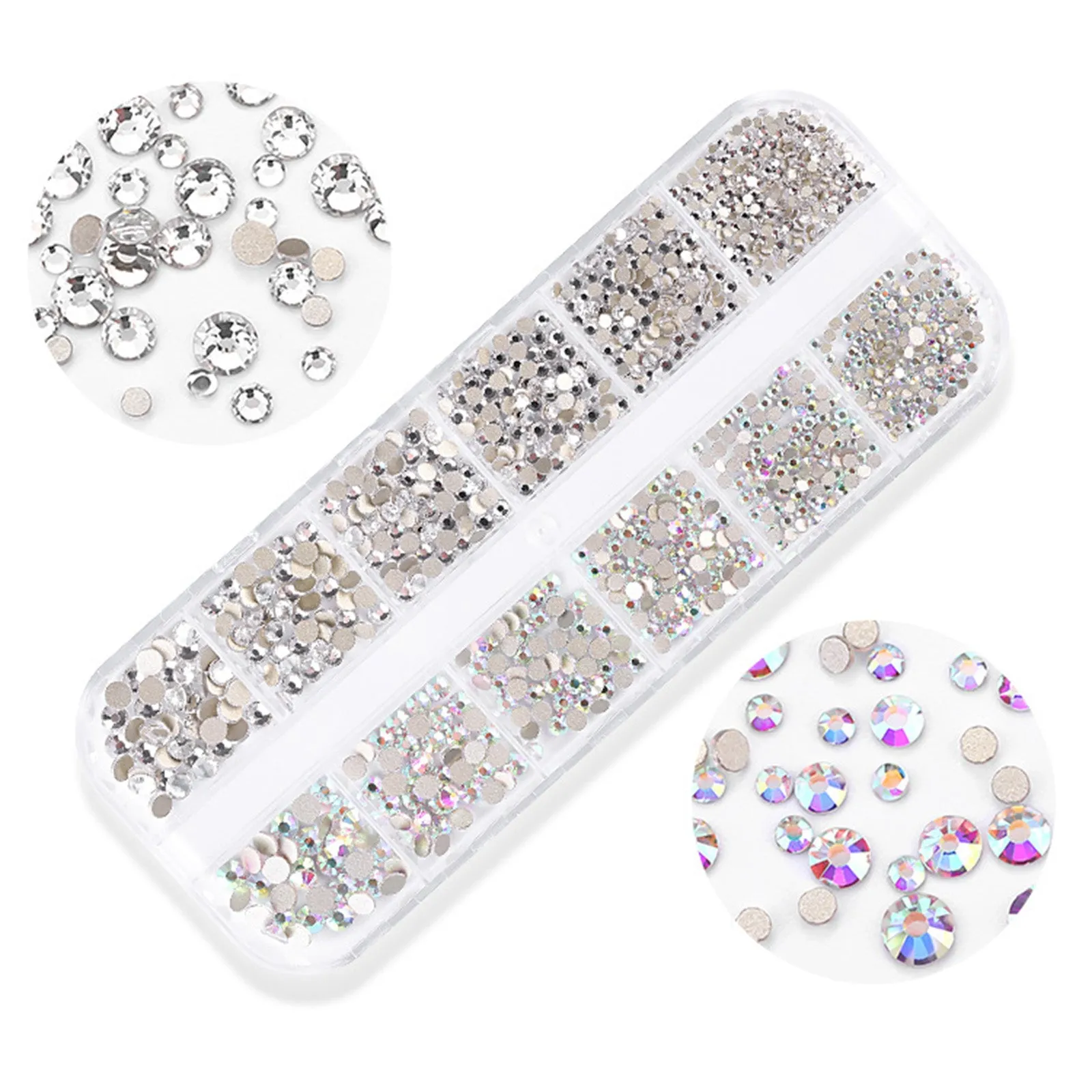 1800 Piece  Nail Arts Rhinestone Kit