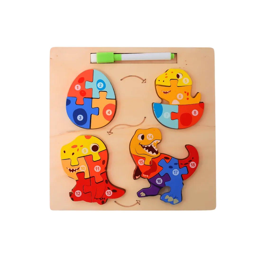 2 in 1 Puzzle-Lifecycle of Animals  Whiteboard, marker(Medium)-Random design will be send