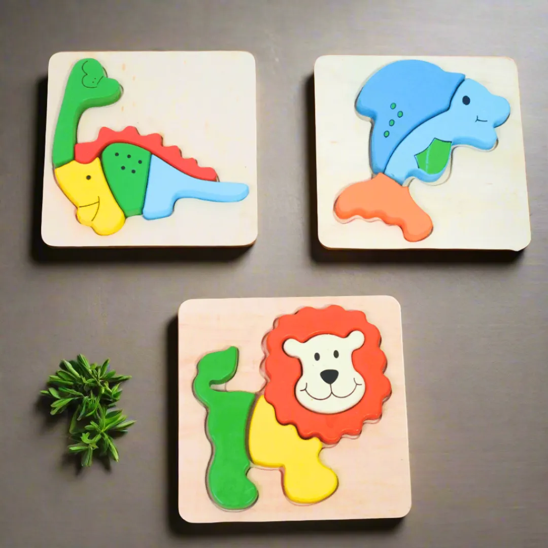 3 Animals Puzzle for Kids Age 3