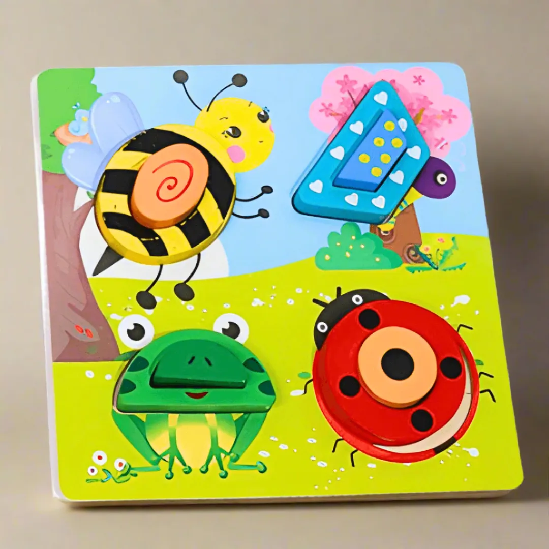 3d Insects Wooden Puzzle for Kids-1 (Random design will be send)