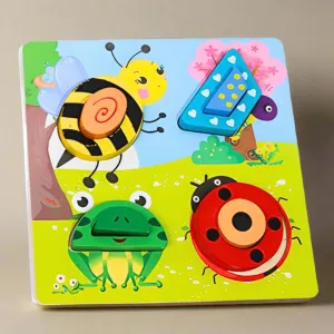 3d Insects Wooden Puzzle for Kids-1 (Random design will be send)