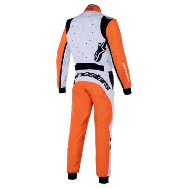 ALPINESTARS 3350125-2005-42 Suit for Karting KMX-9 V3, White / Orange / Black, Size 42