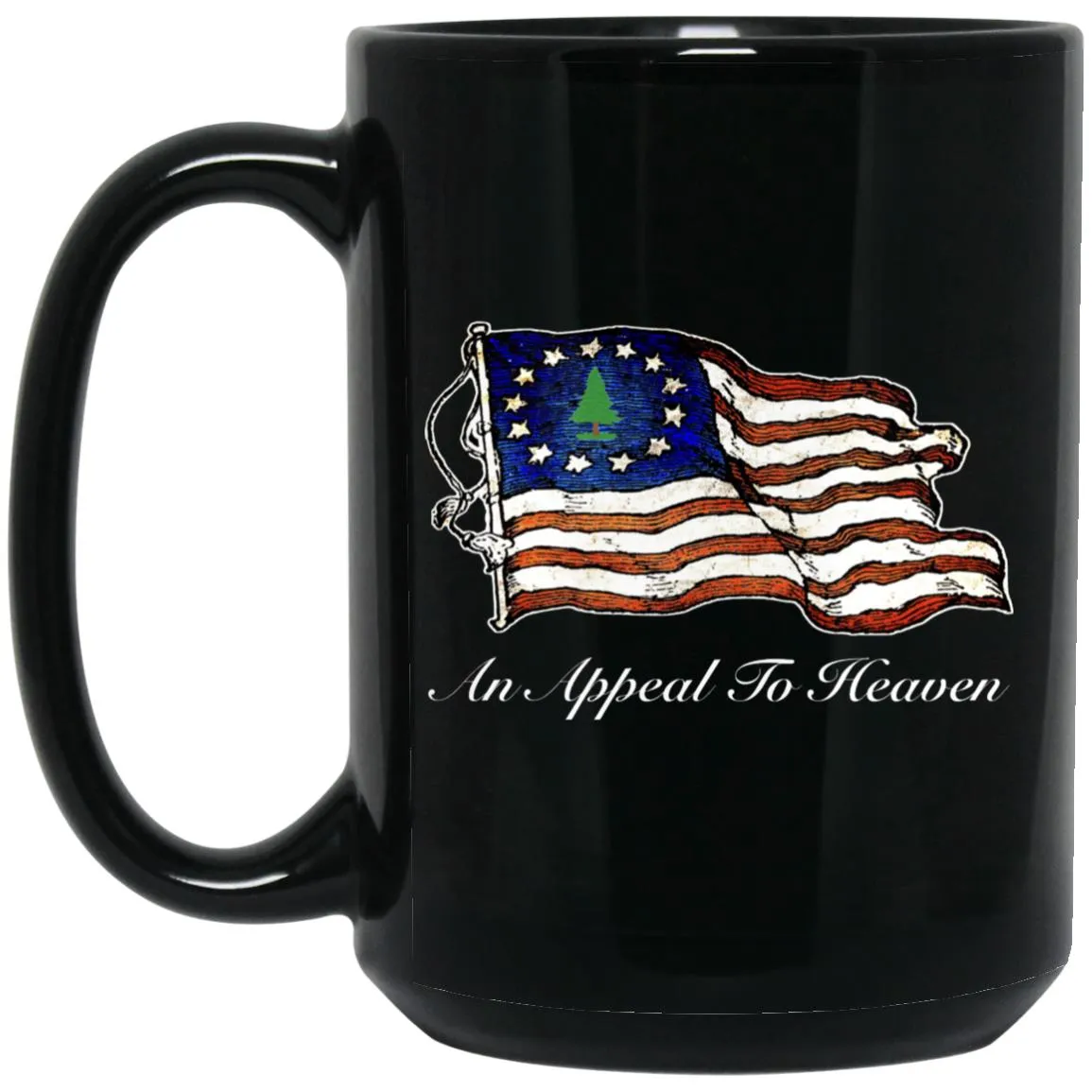 An Appeal To Heaven 15 oz. Black Mug