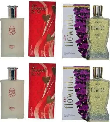 Aone Sweet YA YA and Flowrida Perfume 100ML Each (Pack of 4) Eau de Parfum - 400 ml