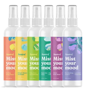 Aromatherapy Mist Variety Set, 6 Bottles