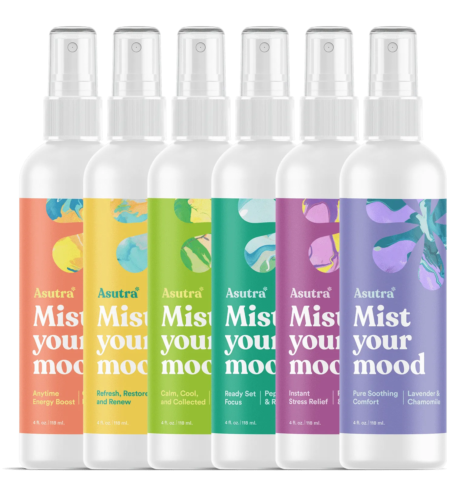 Aromatherapy Mist Variety Set, 6 Bottles