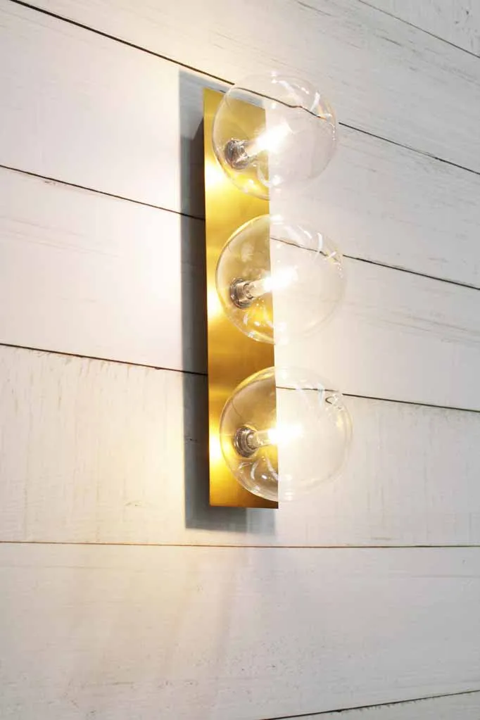 Banff Spheres 3 Light Wall Bracket