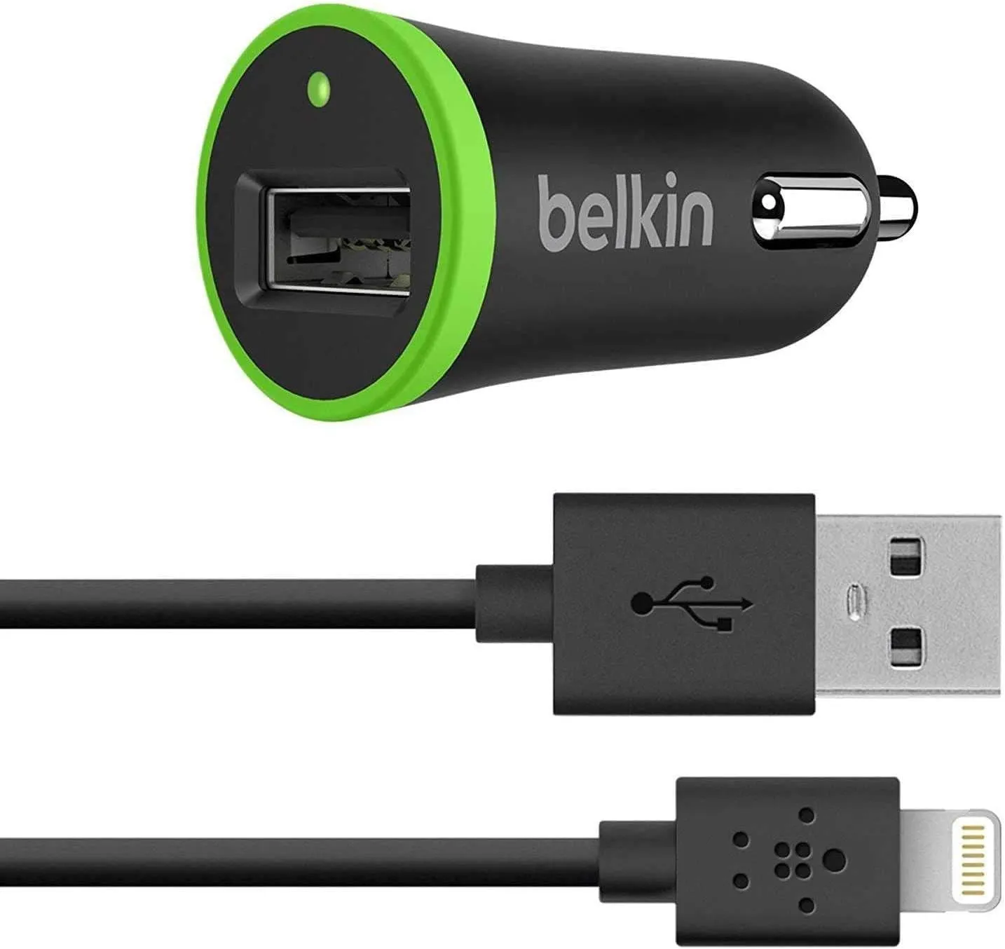 Belkin Boost Up 17W Car Charger with Lightning Cable - F8J154bt04-BLK