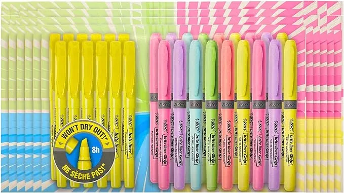 BIC Brite Liner Highlighters Pack Of 30