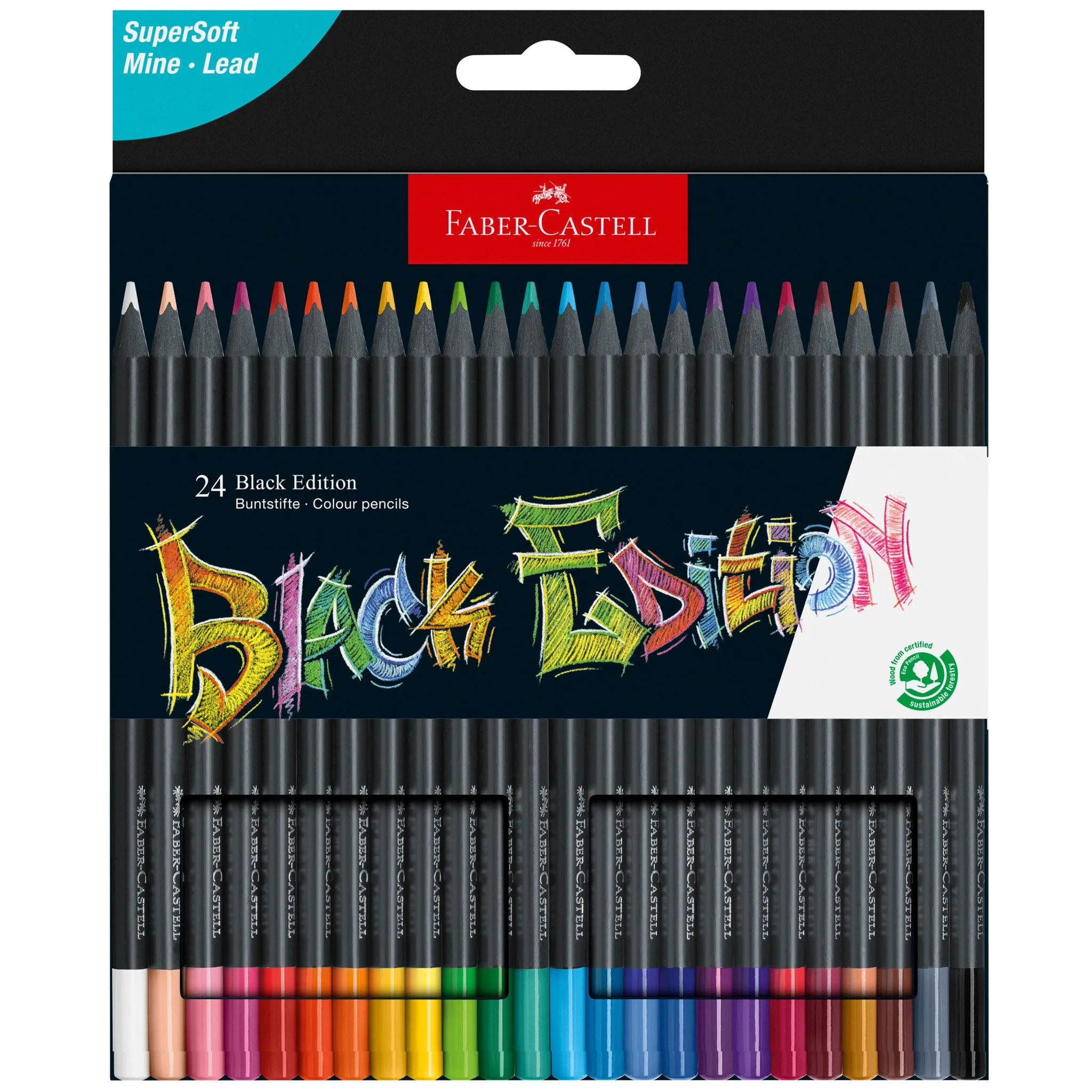 Black Edition Colored Pencils, Box of 24 - #116424