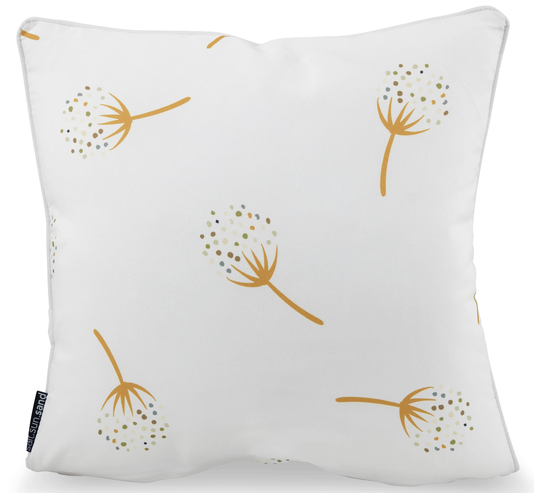 Bondi Dandelion Dance - 45 x 45 cm Piped Cushion