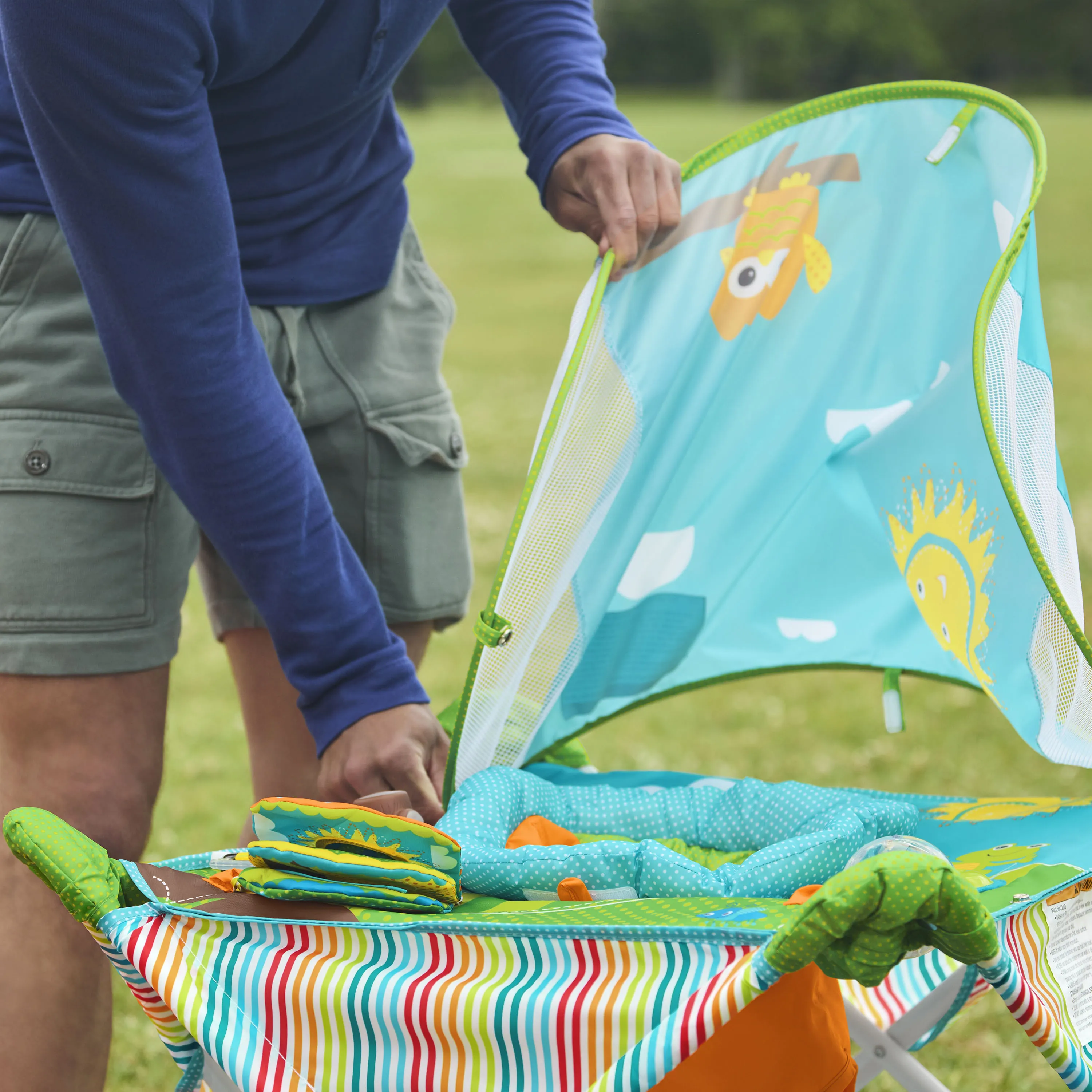 Bright Starts Pop 'N Jump Portable Activity Jumper, Owl Forest