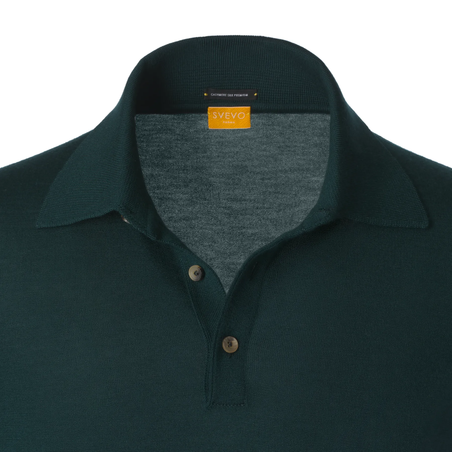 Cashmere and Silk-Blend Long Sleeve Polo Shirt