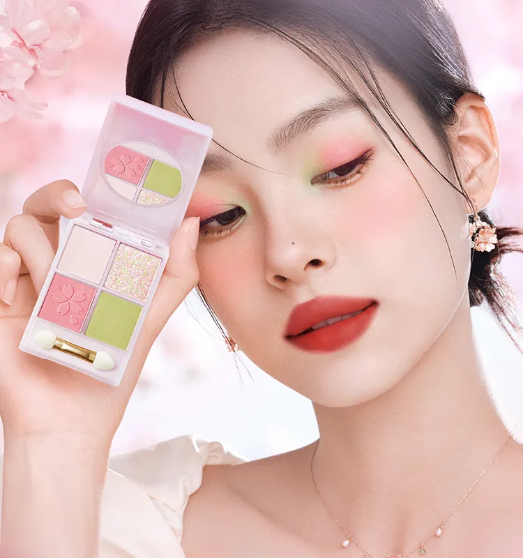 Cherry Blossom Sunset Earth Tone Color Eye Shadow - Kimi