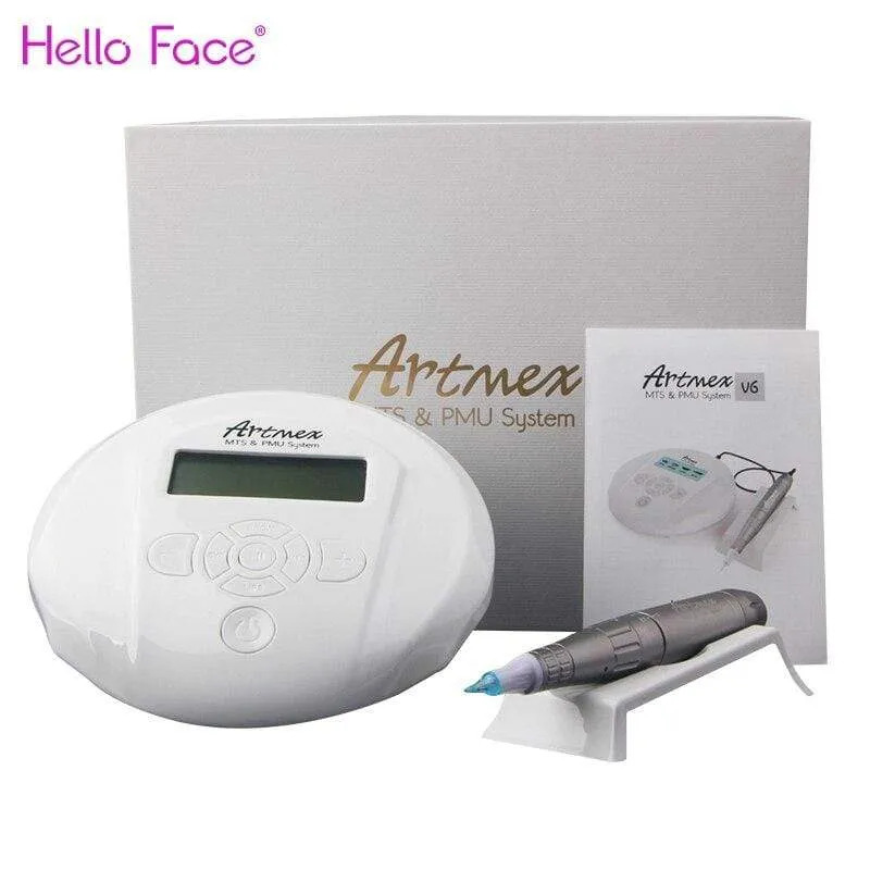 Digital Artmex V6 Permanent Makeup Tattoo Machine for Eyebrow,Eyeliner,Lip,Fine Hairlines Micropigmentation MTS PMU System