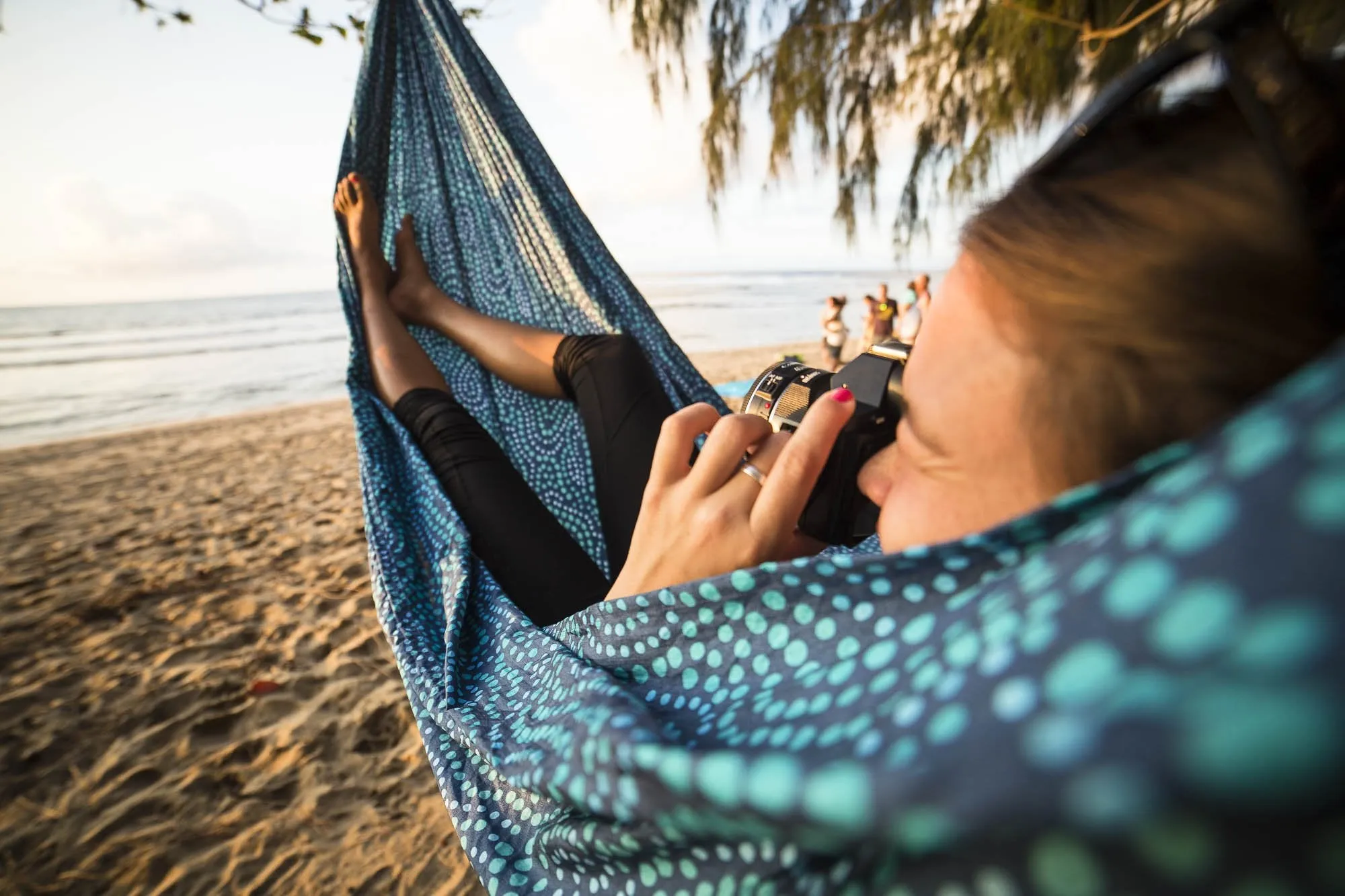 Double Parachute Nylon Print Hammock with Carabiners and Hanging Kit - Grand Trunk