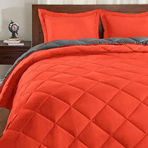 Down Alternative Reversible 3 pcs Comforter Set