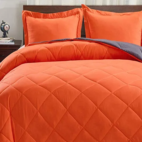 Down Alternative Reversible 3 pcs Comforter Set