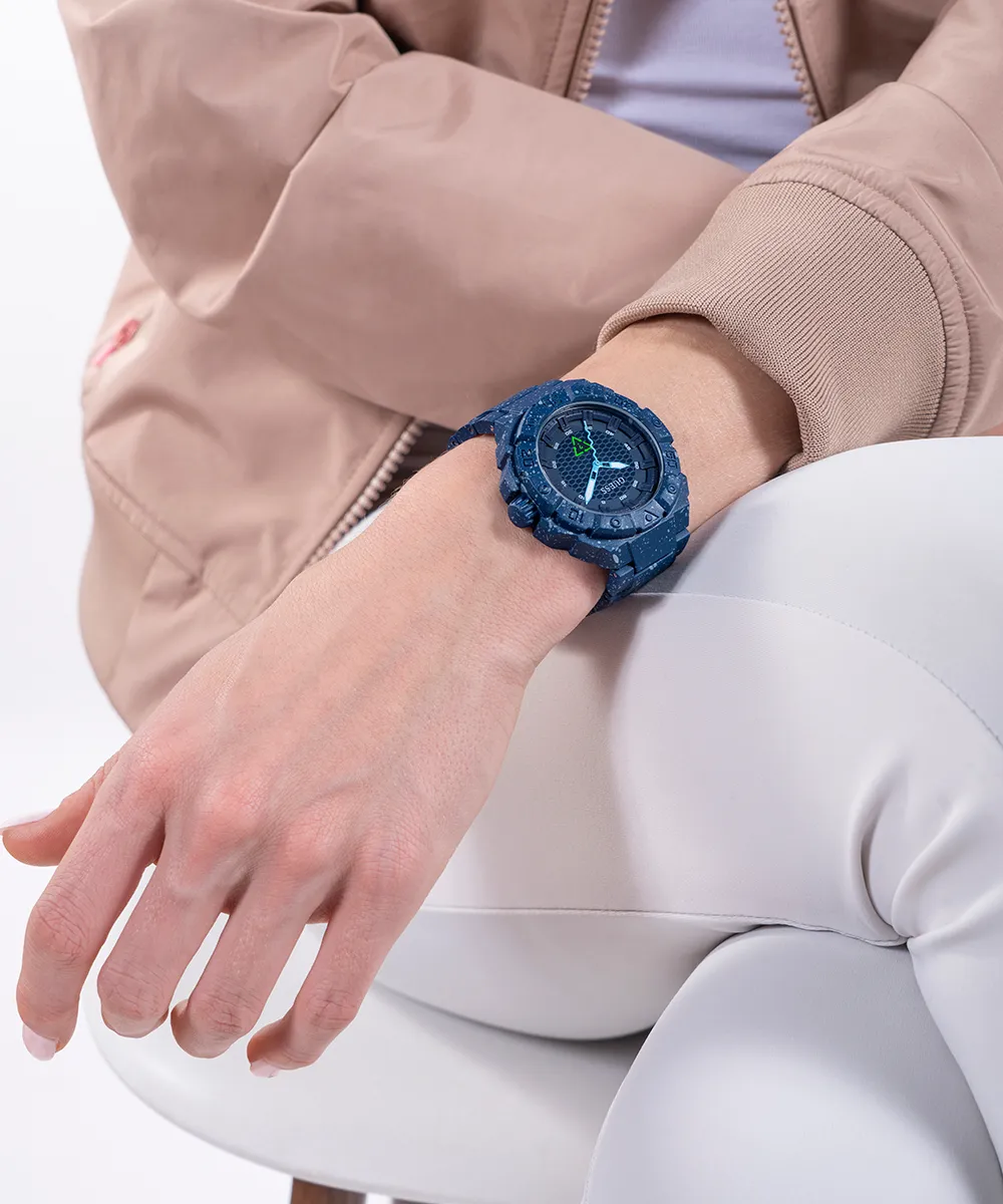 ECO-FRIENDLY #TIDE OCEAN PLASTIC NAVY WATCH