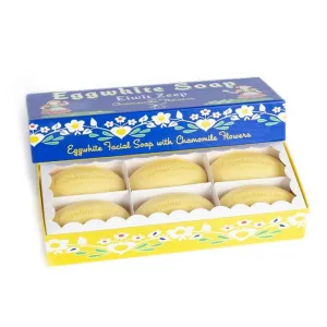 Eggwhite and Chamomile Facial Soap Gift Box - Set of 6