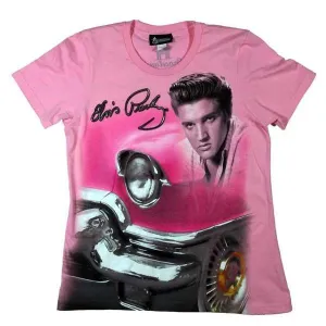 Elvis Pink Classic Car Women's T-Shirt