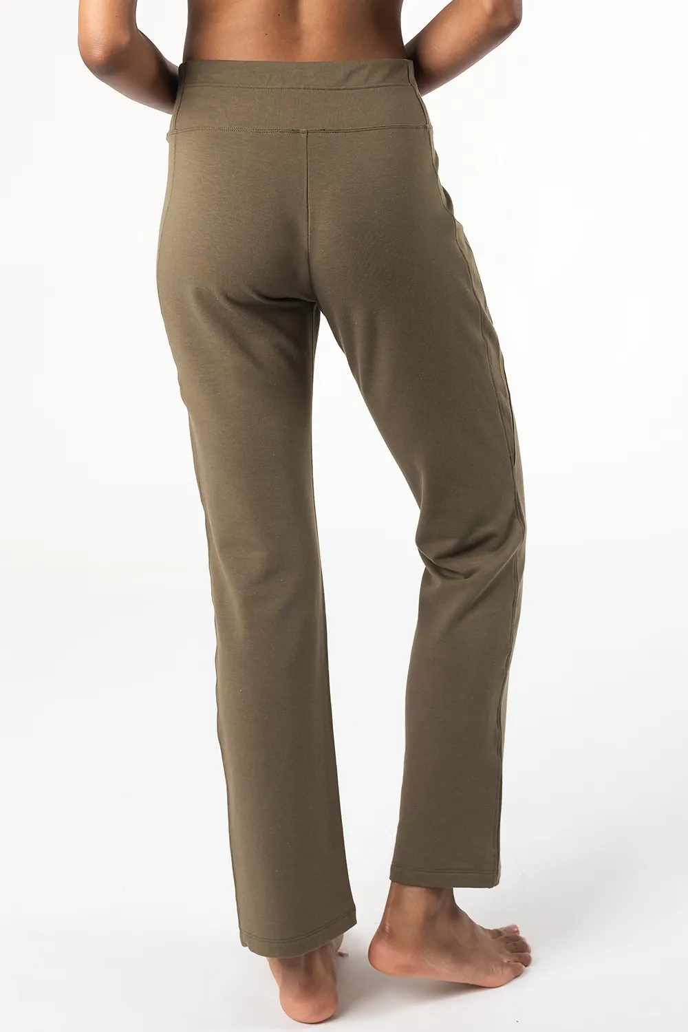 Emory Pull On Bamboo Pant - Deep Olive