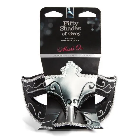 Fifty Shades of Grey - Masks On Masquerade Mask Twin Pack