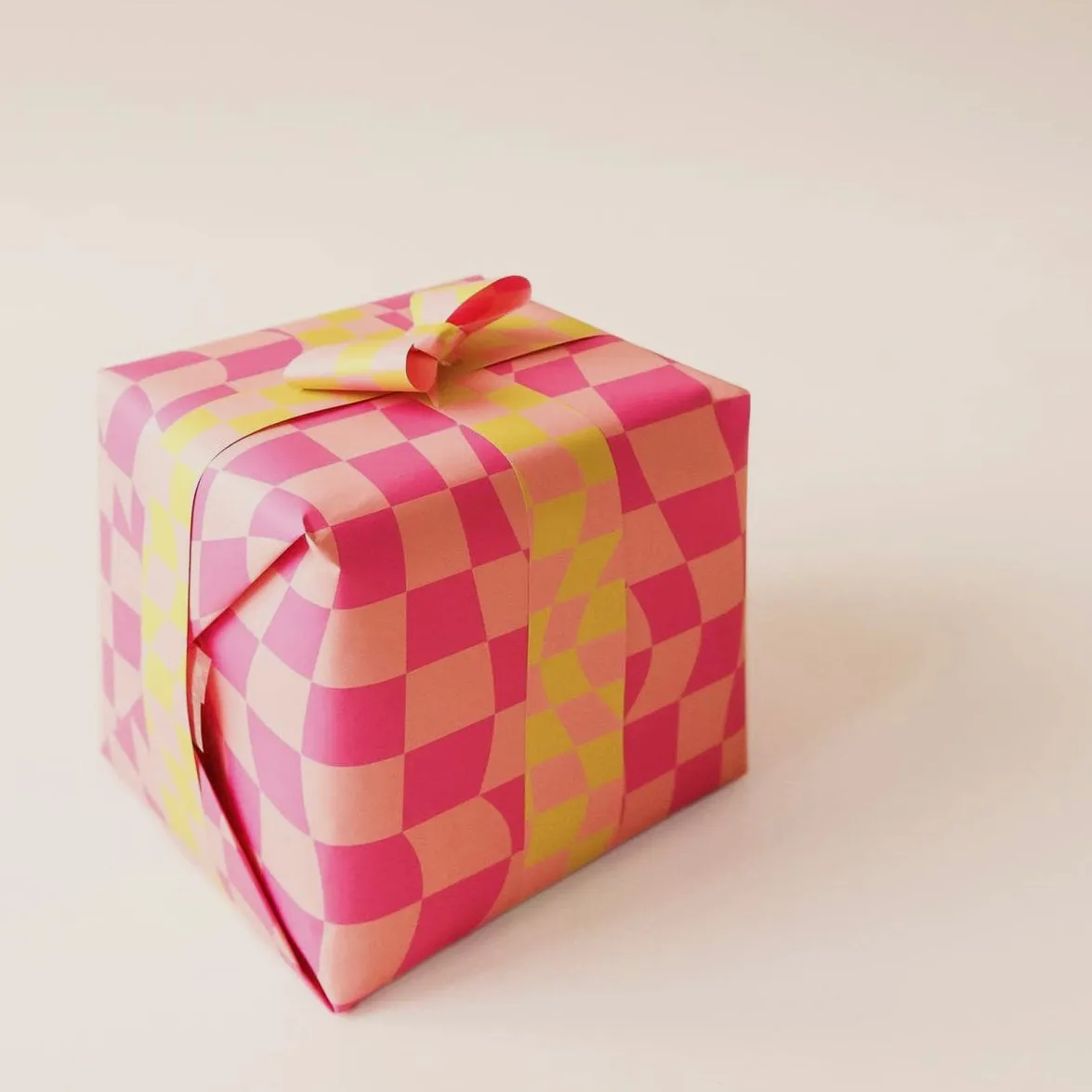 Gift Wrap - Warped Checker