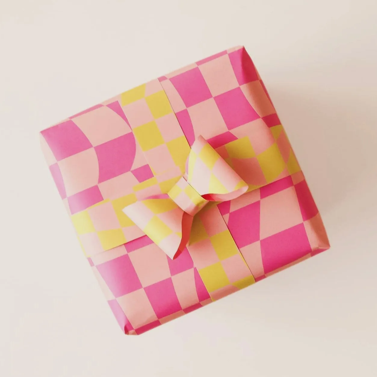 Gift Wrap - Warped Checker