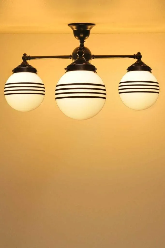 Glass Ball Multi Arm Ceiling Light