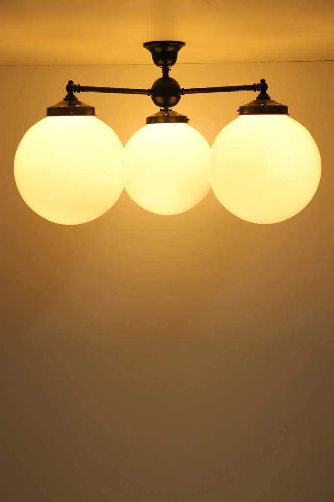 Glass Ball Multi Arm Ceiling Light