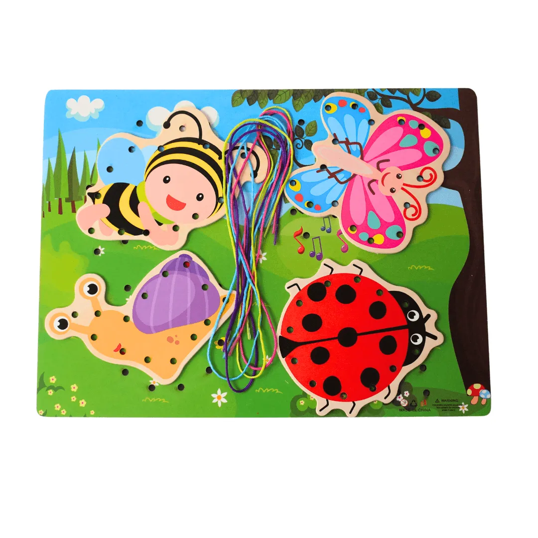 Insects, Animals, dress, vegetables Laycing for Kids-1 (Random design will be send)