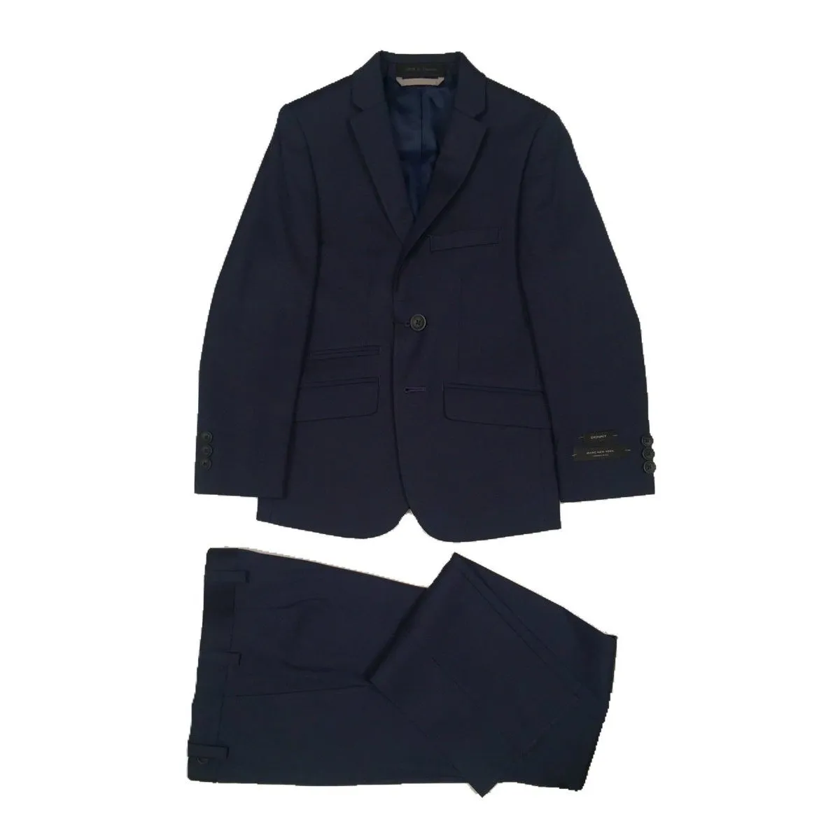 Marc New York Boys Skinny Blue Sharkskin Suit W0570