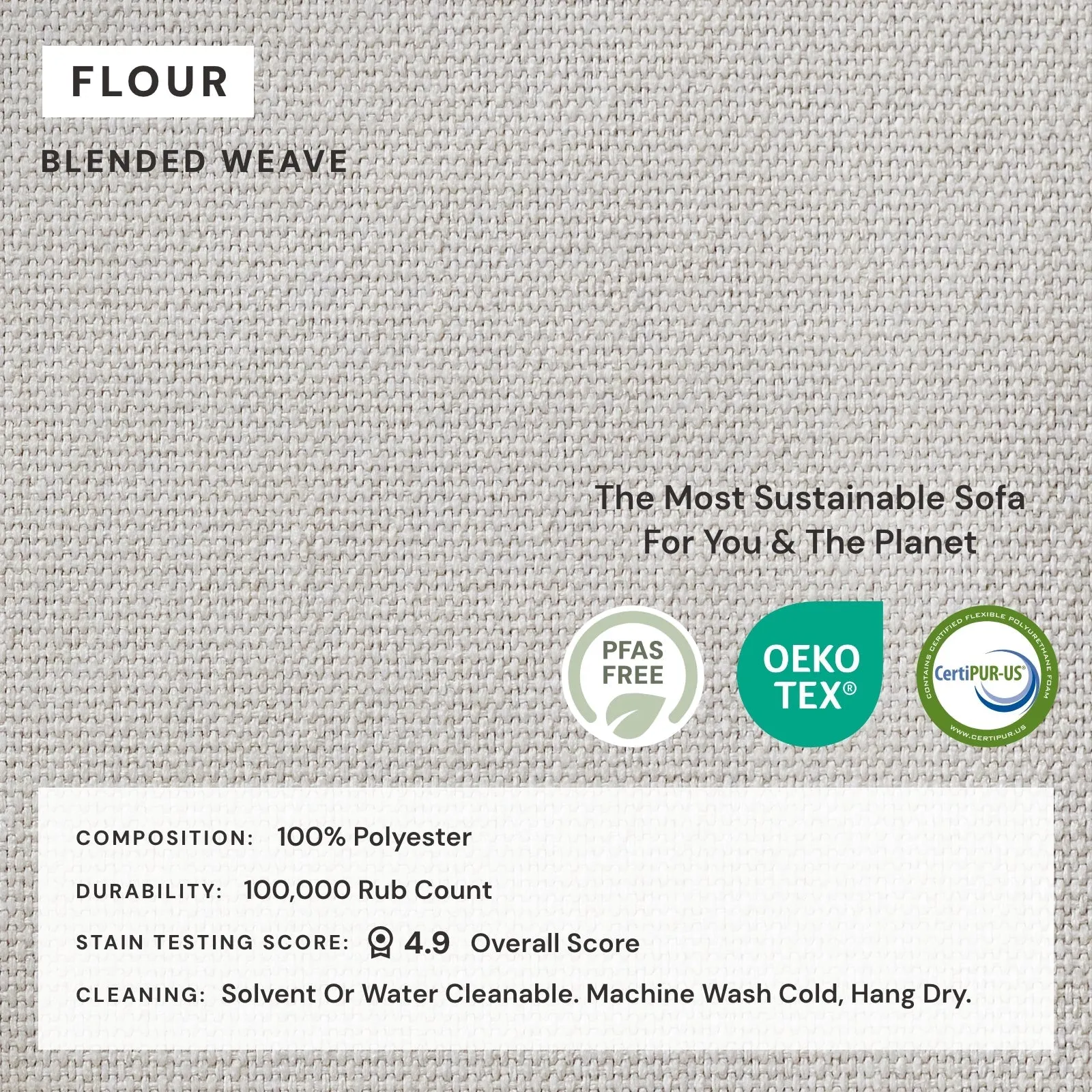 Modular Performance 2-Seater in Flour | Deluxe Blend