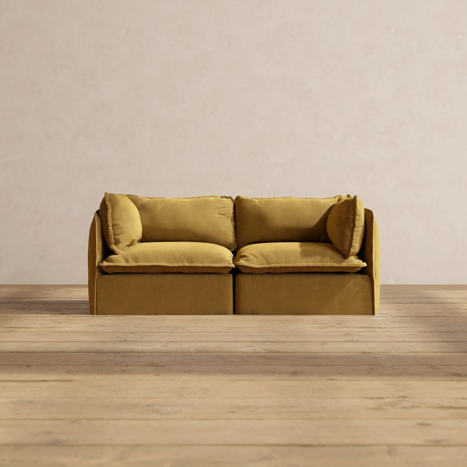 Modular Performance 2-Seater in Toffee | Relaxed Blend