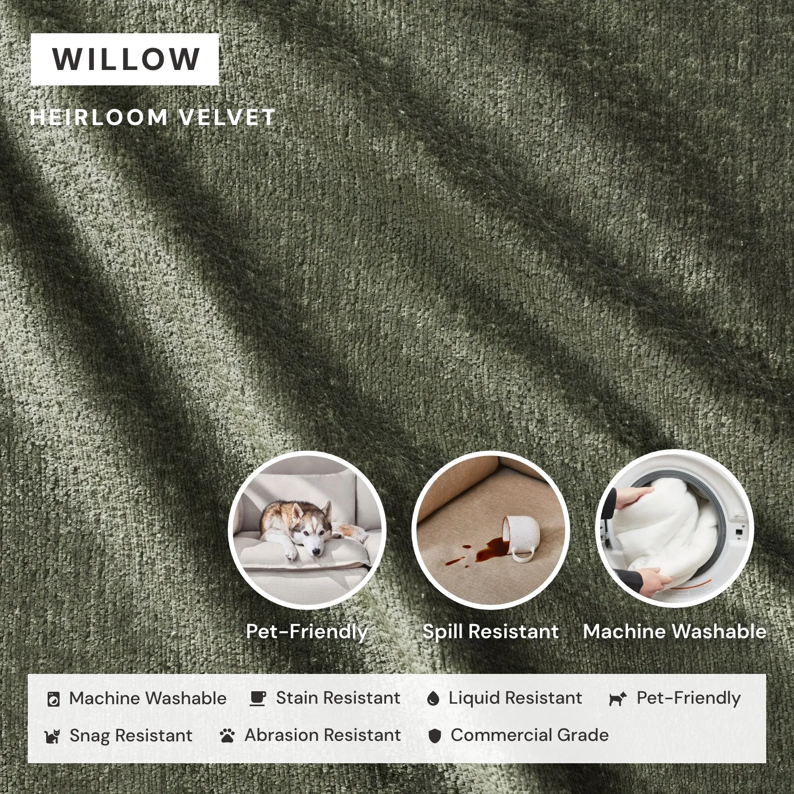 Modular Performance 2-Seater in Willow | Relaxed Blend