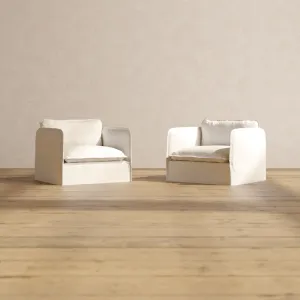 Modular Performance Armchair Set in Mousse | Deluxe Blend