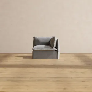 Modular Performance End Chair in Ash | Deluxe Blend