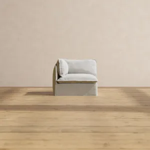 Modular Performance End Chair in Cloud | Relaxed Blend