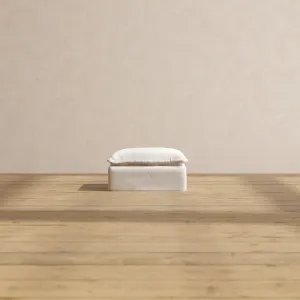 Modular Performance Ottoman in Flour | Deluxe Blend