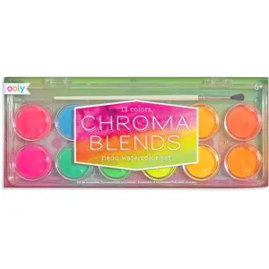 Ooly Chroma Blends Watercolor Paint Set: Neon