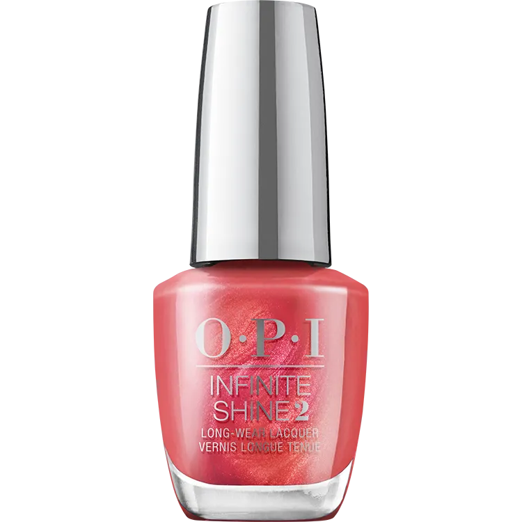 OPI Infinite Shine Paint The Tinseltown Red