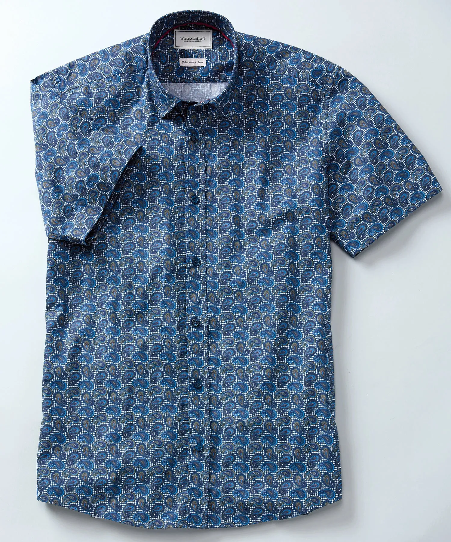 Paisley Print Short-Sleeve Sport Shirt