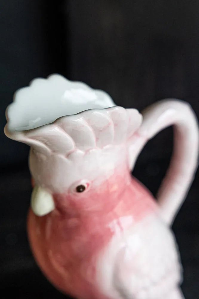 Pink Cockatoo Carafe Jug