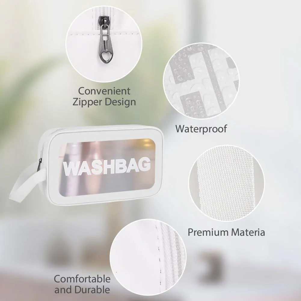 Portable Makeup Organizer Bag WASHBAG-White Large(SA2405-121)