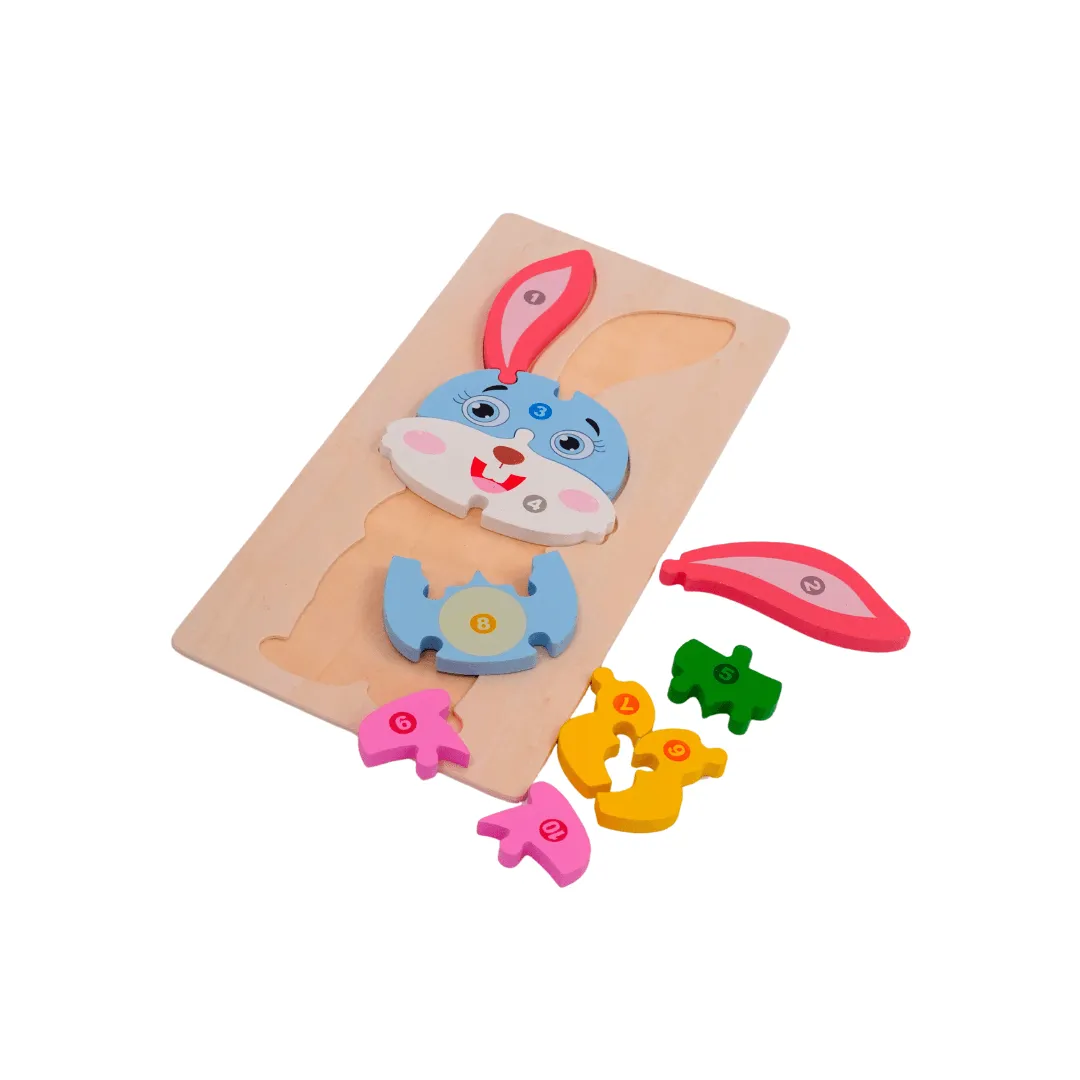 Rabbit Wooden Puzzle for Kids