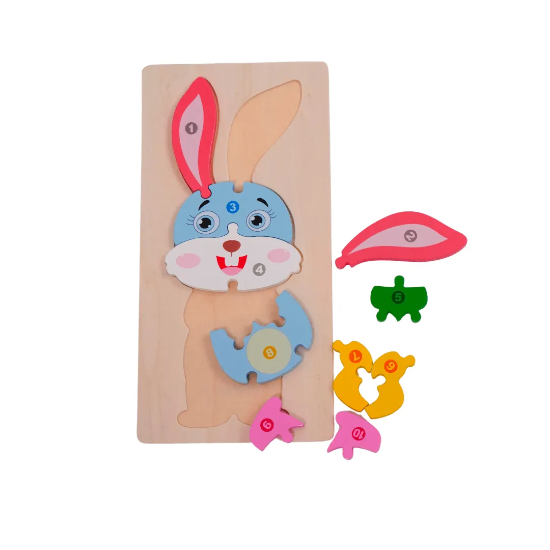 Rabbit Wooden Puzzle for Kids