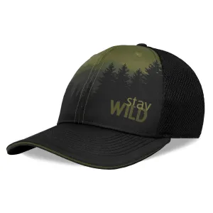 Scenic Black 6 Panel Trucker Hat