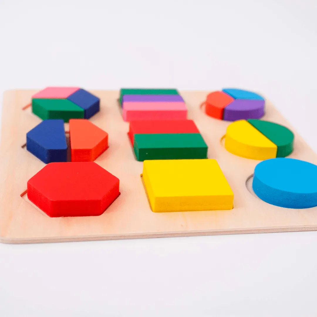 Shapes Puzzle 9 in 1 Medium, 3  Years -1 Puzzle (Random design will be send)