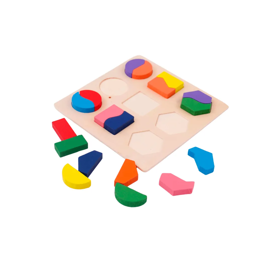 Shapes Puzzle 9 in 1 Medium, 3  Years -1 Puzzle (Random design will be send)